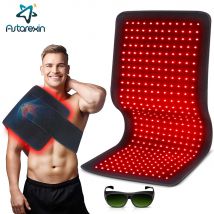 Updated Red Light Therapy Heating Pad for Body Infrared Light Device Cushion Mat Waist Back Shoulder Muscle Pain Relief Relax