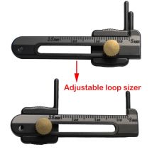 Carp Fishing Tackle Adjustable Loop Sizer Metal Knotting Tool Carp Fishing Hiar Chod Rig Ronnie Rig For Carp Fishing Accessories