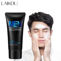 LAIKOU Uomini Detergente per il viso Lavaggio del viso Idratante Uomo Cura della pelle Controllo del petrolio Punti neri Rimuovi Scrub Cosmetici Norishing profondo 50g