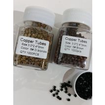 3.0x2.4x3.0mm mini copper tube micro rings beads links for hair extension tools