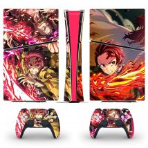 Anime Neue PS5 Slim Digital Skin Aufkleber Schutz Aufkleber Abdeckung für Konsole Controller PS5 Slim Aufkleber Vinyl