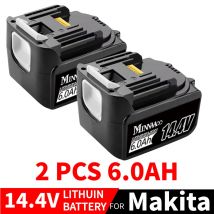 14,4 V Original für Makita 6ah wiederauf ladbare Li-Ionen-Batterie für Makita 14V Elektro werkzeuge 4.0ah Batterien bl1460 bl1430 5,0 1415-1