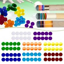 10-Piece Snooker Cue Replacement Pads, Portable Repair Parts, Billiard