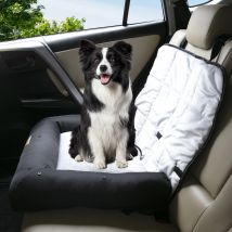Seggiolino per auto portatile per cani Seggiolino per auto per animali domestici Sedile da viaggio con cintura di sicurezza a clip Cuscino protettivo per cestino impermeabile