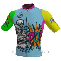 Slopline Skull Man Cycling Maillot SPF 50+ Training Level Cycling Jersey Man Quick Dry Anti-Slip Light Soft Men Cycling Clothing