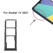 Dual SIM Card Tray For Alcatel 1V 2021 SIM1 + SIM2 + Micro SD Card Tray Replacement Part