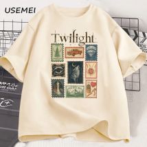 Vintage Twilight Forks T-shirt Buch Liebhaber Baumwolle Männer Frauen T-shirt Unisex Kleidung Sommer Ästhetische Hohe Qualität T-shirts Shirts