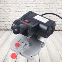 Mini sega a croce da 6000 giri/min Sega per mitra Macchina da taglio da tavolo Sega da taglio con lama in acciaio da tavolo piccola 0 ° -45 °   Regolabile per Legno Metallo