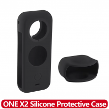 Custodia protettiva in silicone ONE X2 Custodia protettiva impermeabile antipolvere antigoccia Custodia protettiva per obiettivo per fotocamera insta360 ONE X2