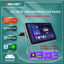 1din Carplay android auto radio Universale Autoradio Girevole Schermo GPS Lettore Multimediale 10.1