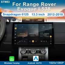 Radio samochodowe z Androidem 13, ekran 13,3 cala, odtwarzanie multimedialne wideo, nawigacja GPS, stereo, 4G WIFI, DSP, do Range Rover Evoque L538 2012-2018