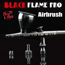 BORDER BLACK FLAME PRO Airbrush, abnehmbarer Farbbecher, kostenpflichtige Teflon-Versiegelung, verwendet für Gundam-Militärmodelle zum Selbermachen