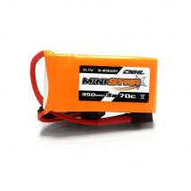 Batteria Lipo CNHL MiniStar 350mAh 11,1V 3S 70C da 3 pezzi con XT30U