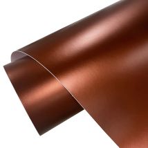 Folia Samoprzylepna Premium Chrom Mat Metaliczny Miedziany Vinyl Koperta Samochodowa Kawa Brąz Bez Pęcherzyków Powietrza