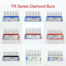 10 pz FG TR Dentale Frese Diamantate per Manipolo Ad Alta Velocità Dente Separatore Diamante Abrade Corona Cavità Preparazione