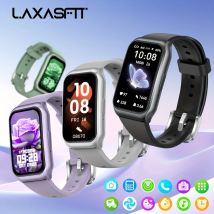LAXASFIT Smart Watch Frauen Männer Bluetooth Verbindung Handy Musik Fitness Sport Armband Schlaf Monitor Smartwatch Frauen