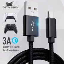 DATA FROG Cavo di ricarica da 2 m 3 m per controller PS5 Cavo di alimentazione USB tipo C per