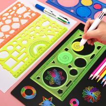 Geometria Spirograf Zestaw szablonów do rysowania Szablon do malowania Rzemiosło artystyczne