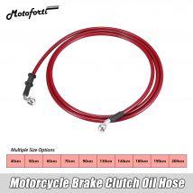 Motoforti Universal 40/50/60/70/110/130/140/180/190/200cm Motorcycle Brake Clutch Oil Hose Line Pipe Hydraulic Stainless Steel