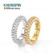 Knob spin d vvs1 alle Moissan ite Ringe für Frauen Mann Labor Diamant Hochzeit Ewigkeit Band mit gra s925 versilbert 18 Karat Gold Ring