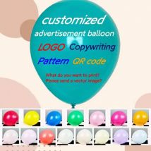 100/200/500 teile/los Benutzerdefinierte Große Ballon Druck Logo Benutzerdefinierte Werbung Ballons 12 zoll Alle arten Von Farben Ballons Hochwertige