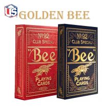 Bee Gold Edition Coterie Spielkarten Blau/Rot Deck USPCC Sammlerstück Poker Zauberkartenspiele Zaubertricks Requisiten für Zauberer