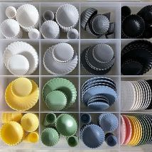 8 teile/satz 1:6 Puppenhaus Schüssel Teller Teller Geschirr Miniatur Lebensmittel Utensilien Schüssel Küchenmöbel Geschirr Puppe Zubehör Spielzeug