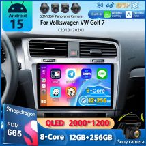 Android 15 Carplay Auto Car Radio For Volkswagen VW Golf 7 2013-2020 MK7 Multimedia GPS Stereo Video Player Navigation DSP Audio