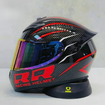High-Definition Graphic Dynamic Dual R Full Face Motorcycle Helmet for Men Women City Commuting with Unique Artistic Designs