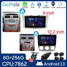 Radio samochodowe samochodowy dla Toyota Camry 6 XV 40 50 2006 - 2011 Carplay 4G BT nawigacja multimedialna GPS odtwarzacz Stereo 5G WIFI No 2din DVD