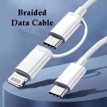 2 in 1 PD 60W Typ C Kabel für iPhone 16 15 Pro Samsung S23 Xiaomi 3A USB Schnellladekabel für iPhone 14 13 Datenkabel