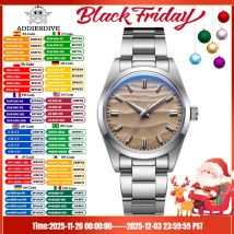 ADDIESDIVE HOT AD2030 36mm Orologio da uomo Relógios Masculino No Logo Sport Bubble Specchio Pot Cover Vetro 10Bar Orologi da polso al quarzo