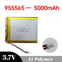 3.7V 5000mAh 955565 Batteria ai polimeri di litio Jst PH 2.0mm Spina a 2 pin per alimentazione mobile Smart Home, aria condizionata, ricarica del vestito