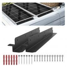 CP-SETUNO 2 Stück Z-förmiger Solarpanel-Halter, Solarpanel 50–450 W, geeignet für Wohnmobile, Boote und Wandmontage, für eine Solar