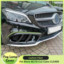 Front Stoßstange Air Vent Abdeckung Trim Mesh Grill Rahmen Carbon Faser Für Mercedes-Benz W218 ClS Klasse CLS400 Sport 2014-2017 FRP Abdeckung