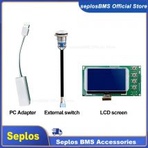 Accessori per interruttori Seplos BMS adattati all'equilibrazione attiva di 3.0 BMS 4PIN, interruttore esterno, adattatore USB per PC con schermo LCD Bluetooth