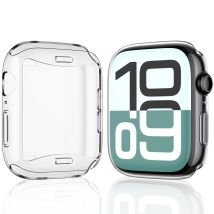 Uhrengehäuse für Apple Watch 10 46 mm 42 mm Serie 10 46 42 mm Rundum stoßfeste transparente Abdeckung Apple Watch Displayschutzfolie