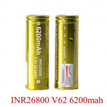 Vapcell V62 6200 mAh Akku INR26800 26800 wiederaufladbare Batterien 3,7 V 22,94 Wh High Drain Akku für Taschenlampe mit starkem Licht