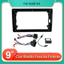 Autoradio Stereo Fascia 2Din Rahmen Für Audi A4 B6 B7 S4 B7 B6 RS4 SEAT Exeo 2008-2012 Panel Dash DVD Player Kabel und Canbus