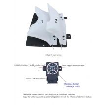 Electric seat air bladder pillow lumbar Massage support  Car auto 4 way seat back headrest waist pillow back cover universal