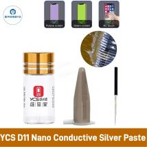 YCS D11 Pasta d'argento nano-conduttiva a bassa resistenza per iPhone Cavo di linea Android Kit di strumenti di riparazione circuito schermo verde/giallo