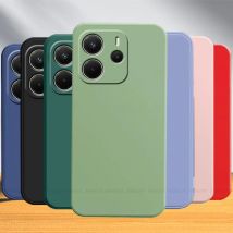 Für Redmi Hinweis 14 5G Fall Abdeckung Xiaomi Redmi Hinweis 14 Pro Plus Capas Neue Original Flüssigkeit Silikon TPU Fundas redmi Hinweis 14 Globale