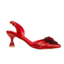 Women's High Heel Shoes Stiletto Heeled Sandals Fashion Rhinestone Heel Shoes Women's Wedding Party Banquet Pumps Shoes