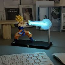 Lampka Nocna Dragon Ball Son Goku Anime Dotykowa Kamehameha Magnetyczna Lampka Nocna Kreatywna Dekoracja Biurka Fajny Model Lalka Prezent dla Chłopców