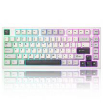 YUNZII RT80 Weiße 8K Wireless Rapid Trigger mechanische Gaming-Tastatur, Hot-Swap-Halleffekt, 75 % benutzerdefinierte Betätigung, magnetische Keeb