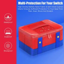 Custodia da trasporto e portaoggetti per Nintendo Switch compatibile con la console completa Ideale per Viaggi e Protezione