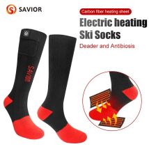 Savior calzini riscaldati invernali calzini da sci riscaldati elettrici ricaricabili donna uomo Thermos snowboard calza riscaldamento scaldapiedi nuovo