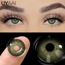 UYAAI Hot Sales Colored Pupils for Eyes Green Eye Lenses 1 Pair Blue Colored Contacts Brown Natural Fashion Lenses Beauty Lense