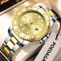 POEDAGAR Original Luxury Man Wristwatch Waterproof Luminous Date Men Watch Stainless Steel Fashion Business Men's Quartz Watches