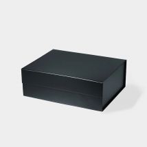 Geotobox 33x25,5x11,5cm |   31,4x24,5x11,1cm Popularne czarno-białe luksusowe, sztywne pudełka na prezenty z magnetycznym zamknięciem w formacie A4